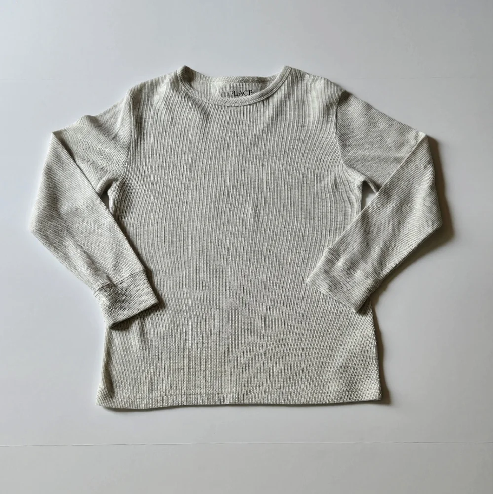 The‎ Children's Place/Light Beige and Gray/Long Sleeve Knit Top/Size M